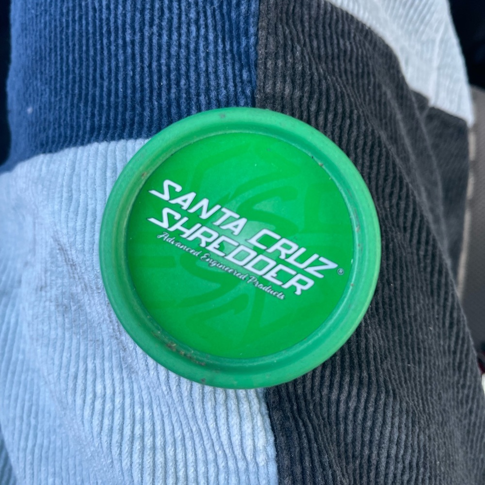 COPY - Santa Cruz Shredder hemp grinder. Used a few times and smells delicious.